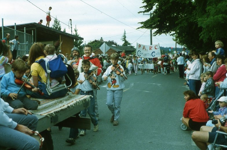 1987 4th of July parade, pool and recreation center (P.A.R.C.) Members.