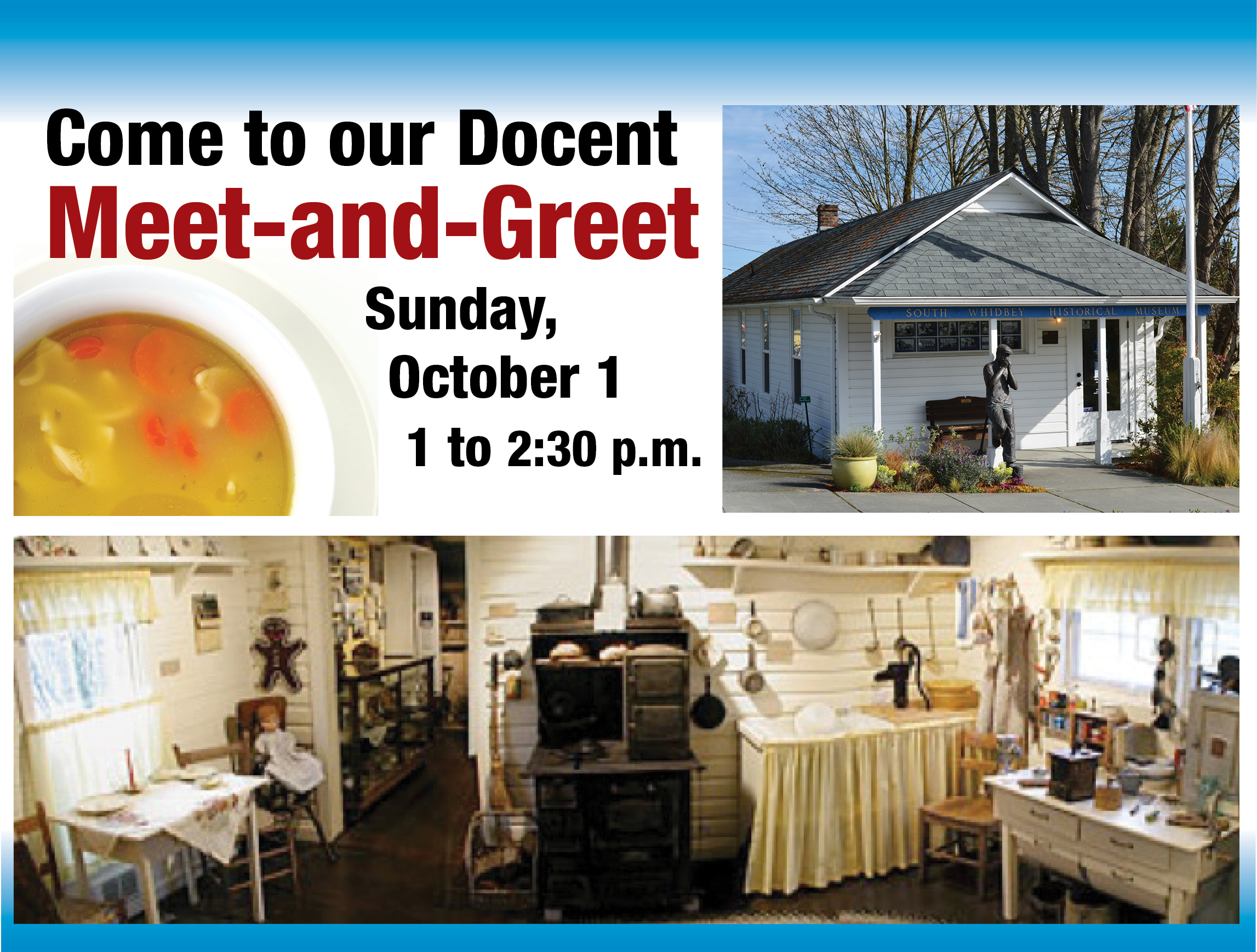 Docent Meet-and-Greet on Sunday, October 1 at the Museum